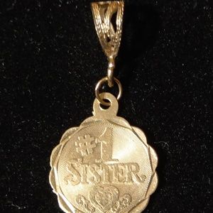 Gold pendant #1 Sister
